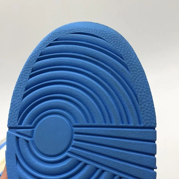 USED Nike Dunk Low Athletic Department Light Grey/Blue/Yellow FN7488-133 No Box - Picture 8 of 9